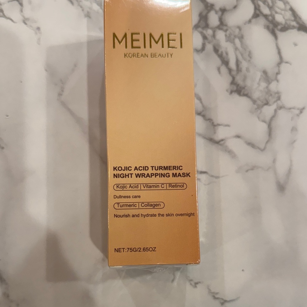 MEIMEI Kojic Acid Turmeric Night Wrapping Mask - Gold NWT